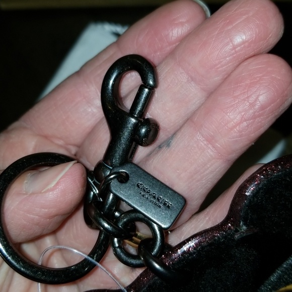 New Coach Limited Edition Fuzzy Bear Keychain Bag Charm - Picture 4 of 8